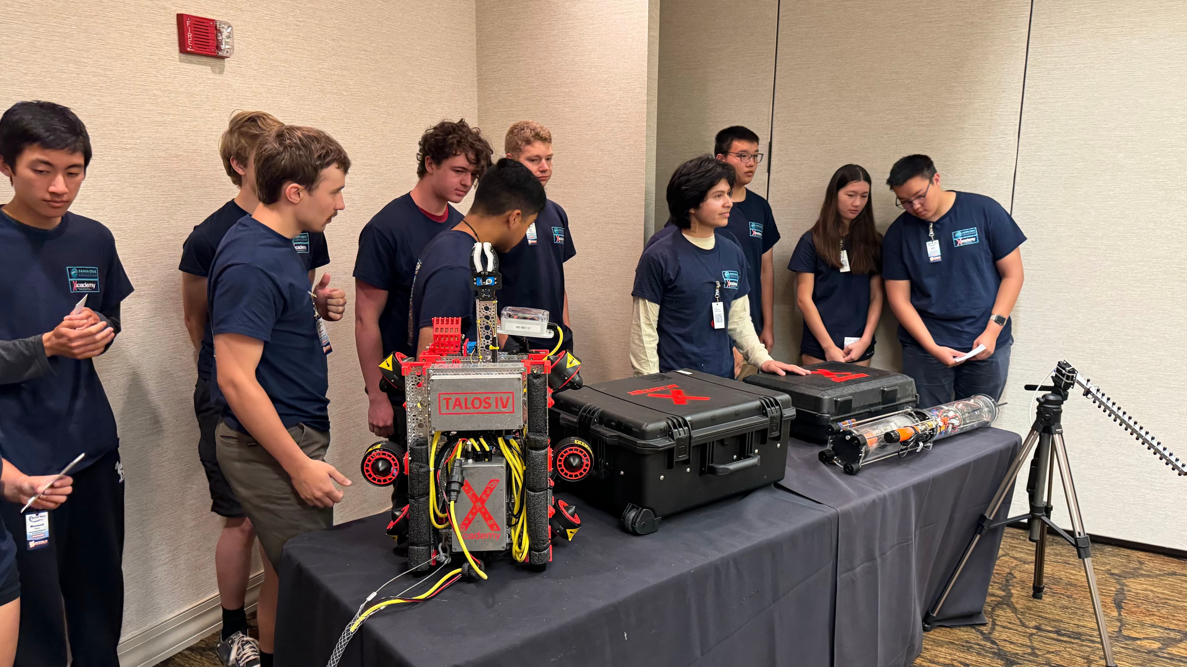 The whole team presenting at the World Championship